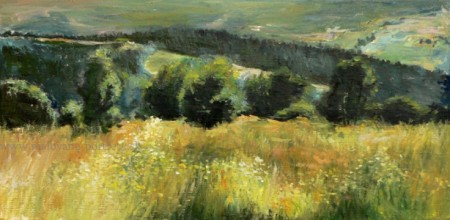 Olej na dreve 43 x 22 cm