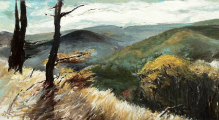 Olej na dreve 48 x 27 cm