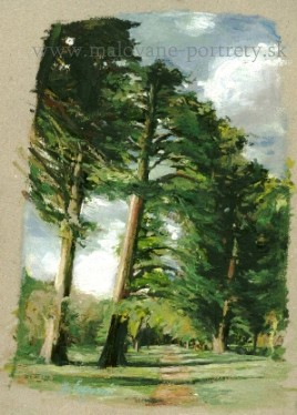 Olej na papieri 20 x 30 cm